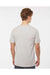 Tultex 502 Mens Premium Short Sleeve Crewneck T-Shirt Silver Grey Model Back