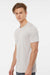 Tultex 502 Mens Premium Short Sleeve Crewneck T-Shirt Silver Grey Model Side
