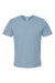 Tultex 502 Mens Premium Short Sleeve Crewneck T-Shirt Slate Blue Flat Front