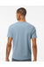 Tultex 502 Mens Premium Short Sleeve Crewneck T-Shirt Slate Blue Model Back