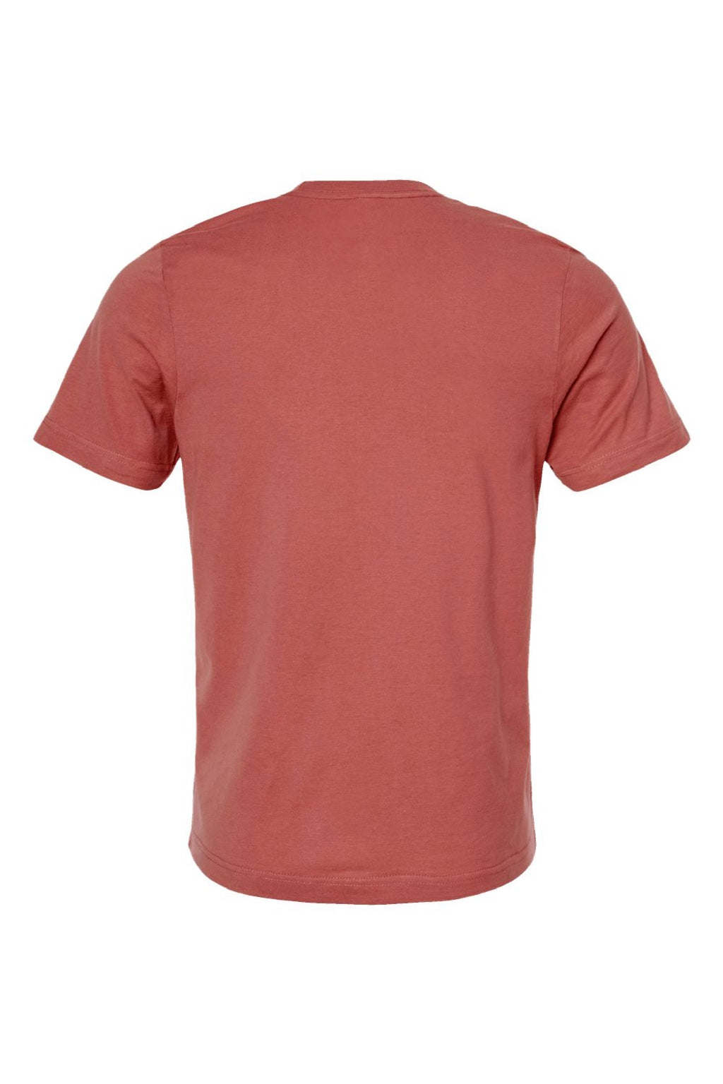 Tultex 502 Mens Premium Short Sleeve Crewneck T-Shirt Terracotta Red Flat Back