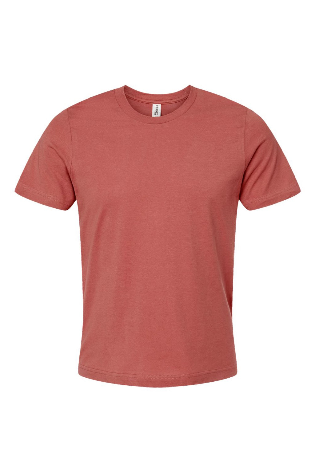 Tultex 502 Mens Premium Short Sleeve Crewneck T-Shirt Terracotta Red Flat Front