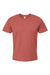 Tultex 502 Mens Premium Short Sleeve Crewneck T-Shirt Terracotta Red Flat Front