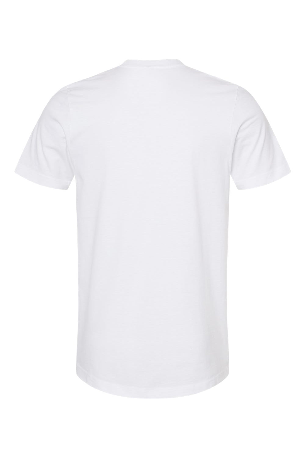 Tultex 502 Mens Premium Short Sleeve Crewneck T-Shirt White Flat Back