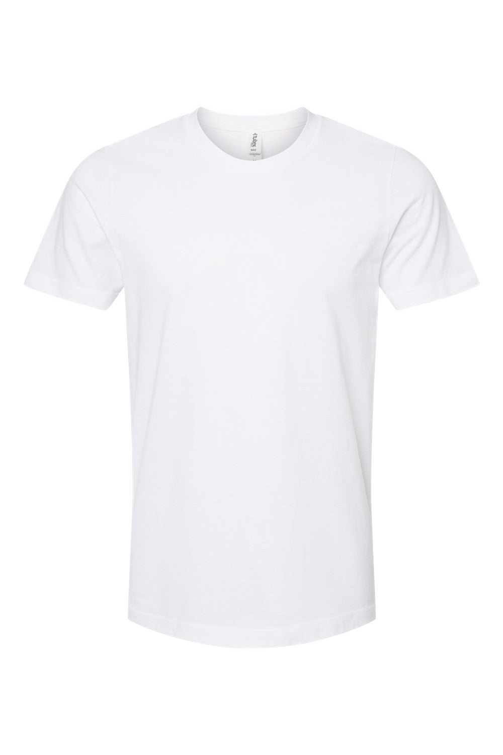 Tultex 502 Mens Premium Short Sleeve Crewneck T-Shirt White Flat Front