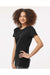 Tultex 516 Womens Premium Short Sleeve Crewneck T-Shirt Black Model Side