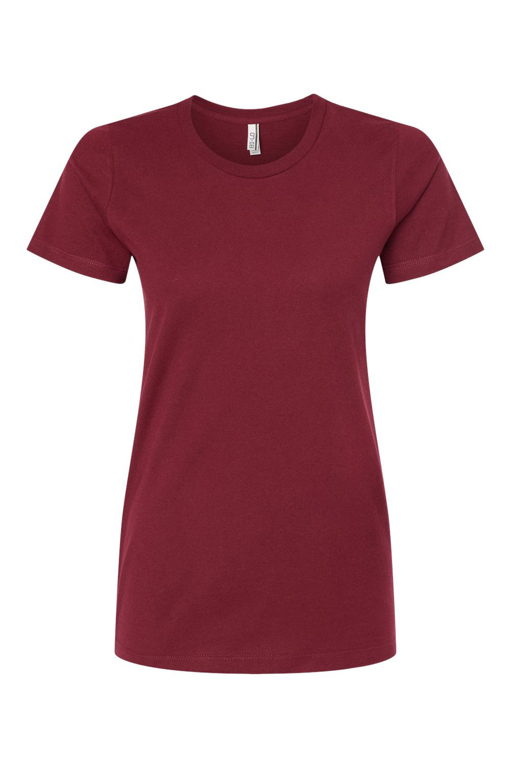 Tultex 516 Womens Premium Short Sleeve Crewneck T-Shirt Burgundy Flat Front