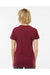 Tultex 516 Womens Premium Short Sleeve Crewneck T-Shirt Burgundy Model Back