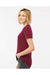 Tultex 516 Womens Premium Short Sleeve Crewneck T-Shirt Burgundy Model Side