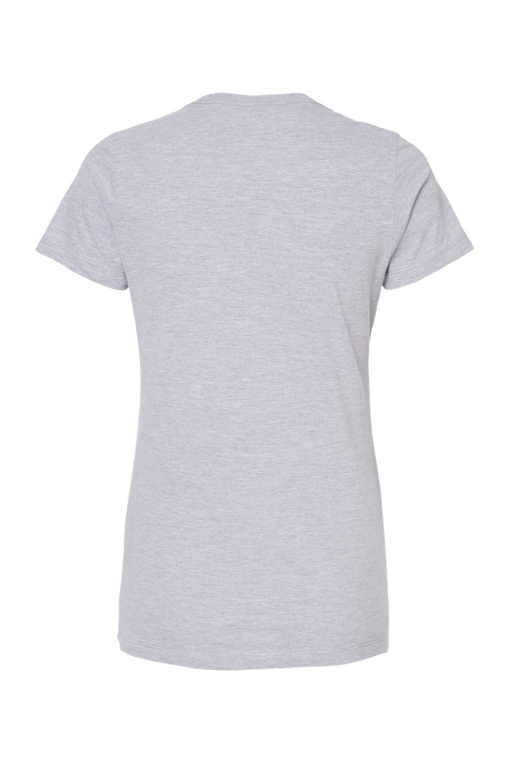 Tultex 516 Womens Premium Short Sleeve Crewneck T-Shirt Heather Grey Flat Back