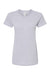 Tultex 516 Womens Premium Short Sleeve Crewneck T-Shirt Heather Grey Flat Front