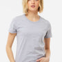 Tultex Womens Premium Short Sleeve Crewneck T-Shirt - Heather Grey - Closeout
