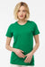 Tultex 516 Womens Premium Short Sleeve Crewneck T-Shirt Kelly Green Model Front