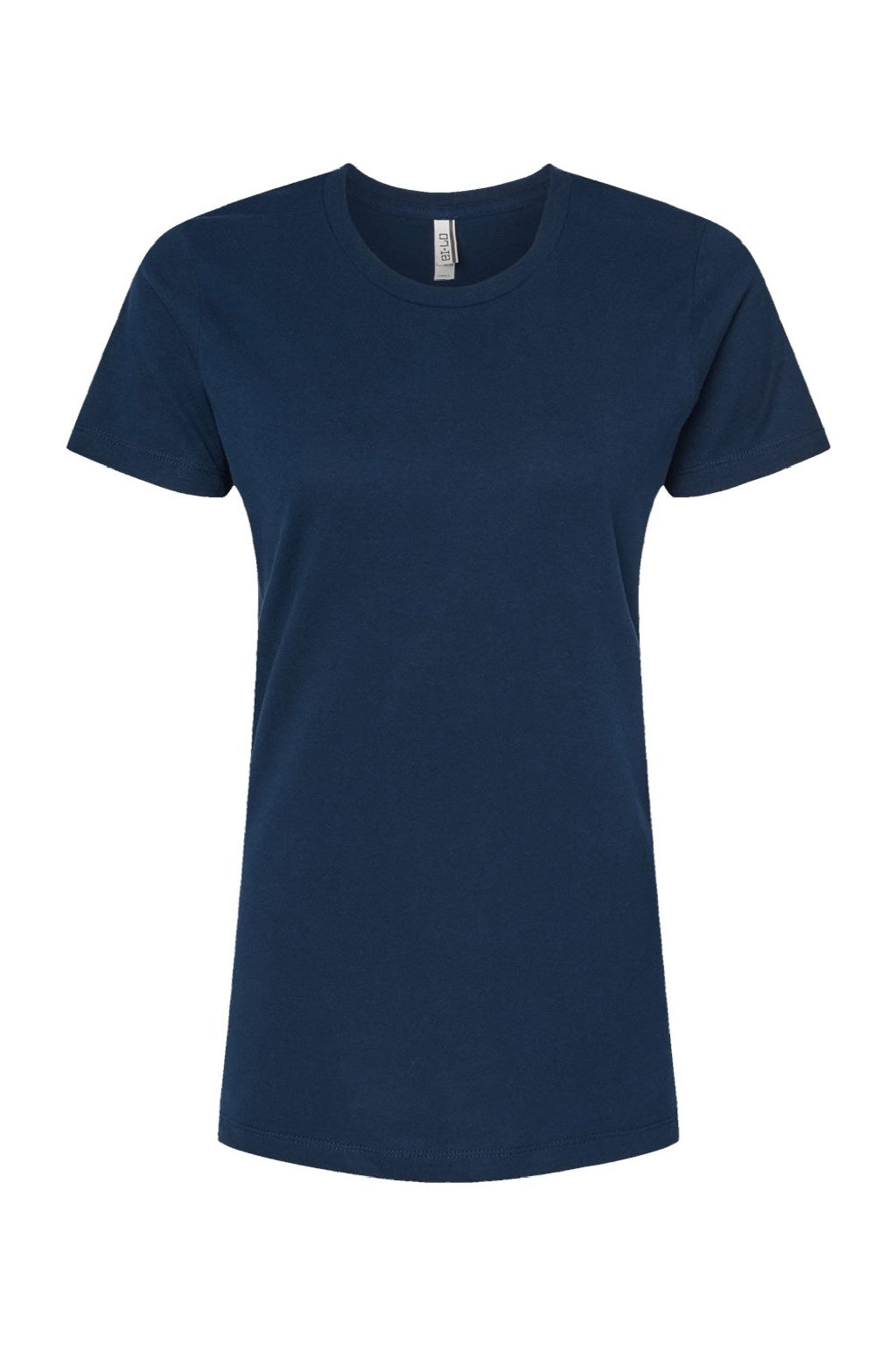 Tultex 516 Womens Premium Short Sleeve Crewneck T-Shirt Navy Blue Flat Front