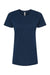 Tultex 516 Womens Premium Short Sleeve Crewneck T-Shirt Navy Blue Flat Front