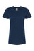 Tultex 516 Womens Premium Short Sleeve Crewneck T-Shirt Navy Blue Flat Front
