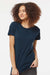 Tultex 516 Womens Premium Short Sleeve Crewneck T-Shirt Navy Blue Model Front
