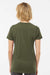 Tultex 516 Womens Premium Short Sleeve Crewneck T-Shirt Olive Green Model Back