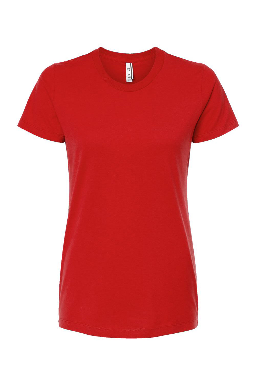 Tultex 516 Womens Premium Short Sleeve Crewneck T-Shirt Red Flat Front