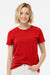 Tultex 516 Womens Premium Short Sleeve Crewneck T-Shirt Red Model Front