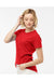 Tultex 516 Womens Premium Short Sleeve Crewneck T-Shirt Red Model Side
