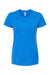 Tultex 516 Womens Premium Short Sleeve Crewneck T-Shirt Royal Blue Flat Front