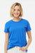 Tultex 516 Womens Premium Short Sleeve Crewneck T-Shirt Royal Blue Model Front