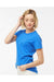 Tultex 516 Womens Premium Short Sleeve Crewneck T-Shirt Royal Blue Model Side