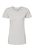 Tultex 516 Womens Premium Short Sleeve Crewneck T-Shirt Silver Grey Flat Front