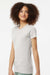 Tultex 516 Womens Premium Short Sleeve Crewneck T-Shirt Silver Grey Model Side