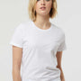 Tultex Womens Premium Short Sleeve Crewneck T-Shirt - White - Closeout