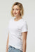 Tultex 516 Womens Premium Short Sleeve Crewneck T-Shirt White Model Side