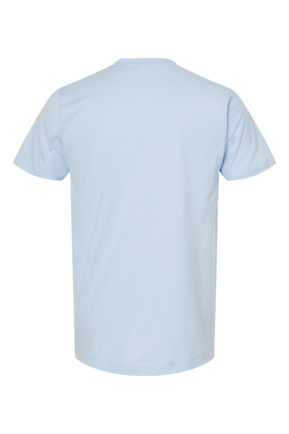 Tultex 202 Mens Fine Jersey Short Sleeve Crewneck T-Shirt Baby Blue Flat Back
