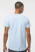 Tultex 202 Mens Fine Jersey Short Sleeve Crewneck T-Shirt Baby Blue Model Back