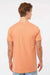 Tultex 202 Mens Fine Jersey Short Sleeve Crewneck T-Shirt Cantaloupe Orange Model Back