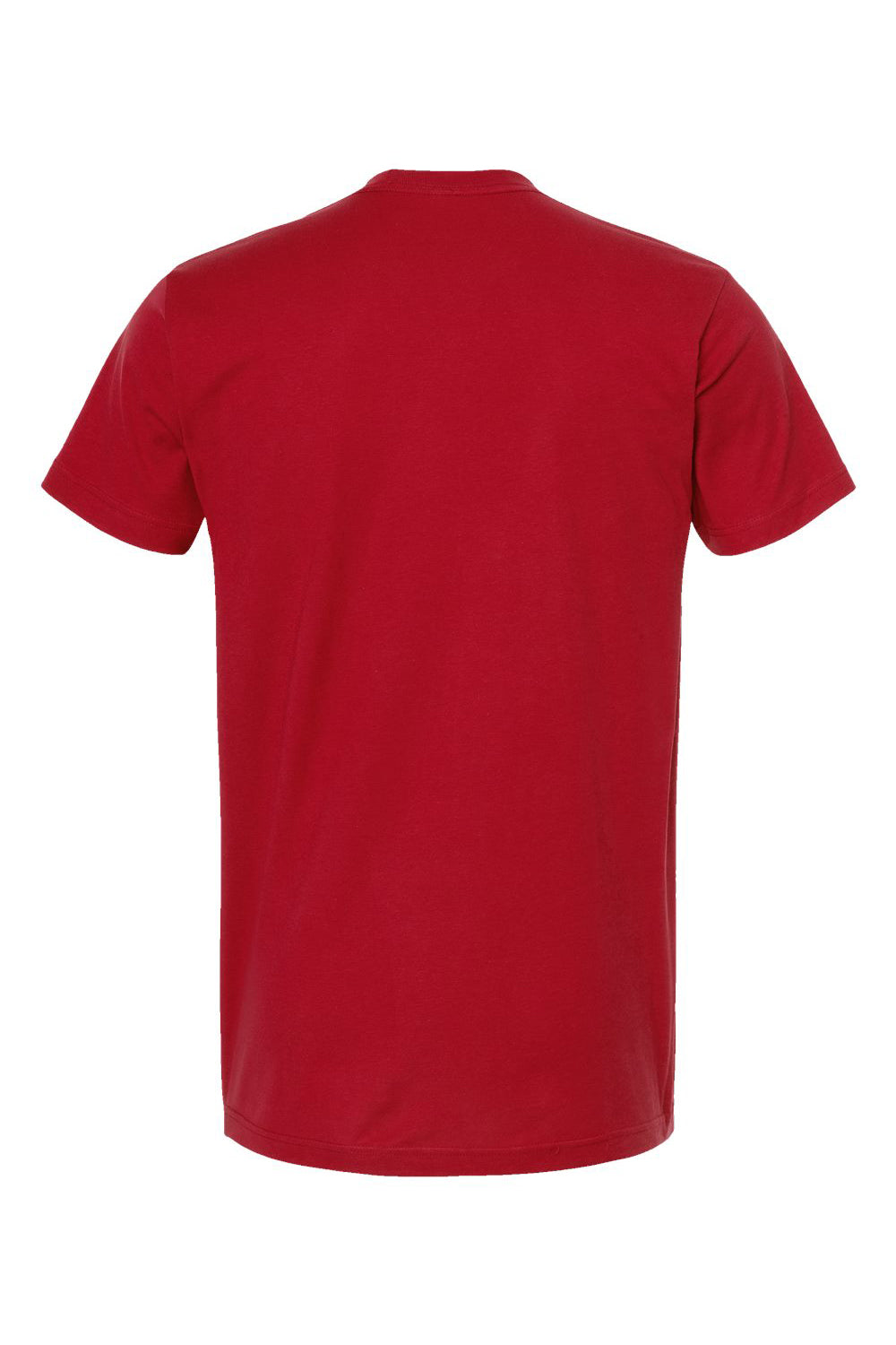 Tultex 202 Mens Fine Jersey Short Sleeve Crewneck T-Shirt Cardinal Red Flat Back
