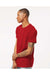 Tultex 202 Mens Fine Jersey Short Sleeve Crewneck T-Shirt Cardinal Red Model Side