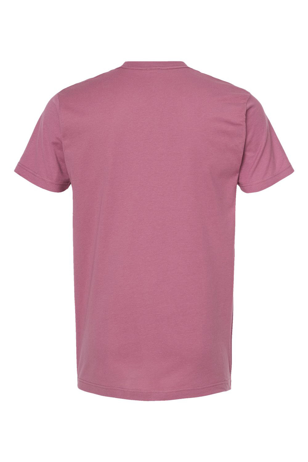 Tultex 202 Mens Fine Jersey Short Sleeve Crewneck T-Shirt Cassis Pink Flat Back
