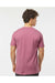 Tultex 202 Mens Fine Jersey Short Sleeve Crewneck T-Shirt Cassis Pink Model Back