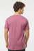 Tultex 202 Mens Fine Jersey Short Sleeve Crewneck T-Shirt Cassis Pink Model Back