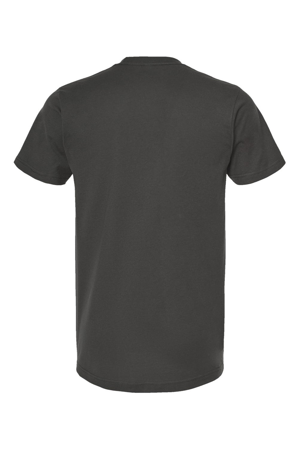 Tultex 202 Mens Fine Jersey Short Sleeve Crewneck T-Shirt Charcoal Grey Flat Back