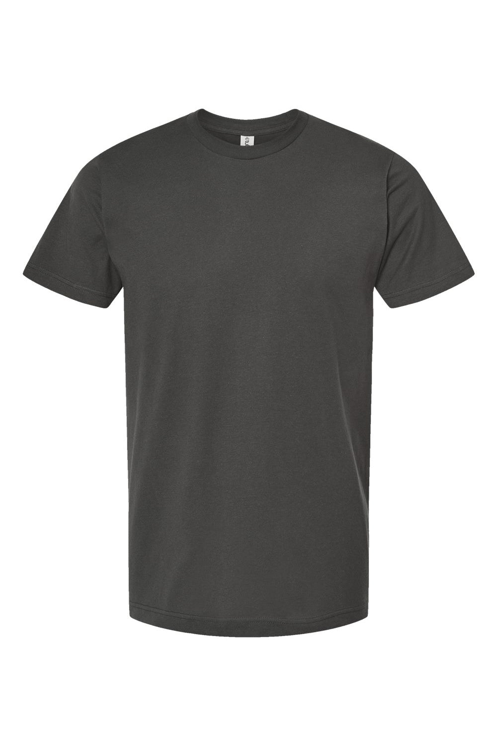 Tultex 202 Mens Fine Jersey Short Sleeve Crewneck T-Shirt Charcoal Grey Flat Front