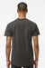 Tultex 202 Mens Fine Jersey Short Sleeve Crewneck T-Shirt Charcoal Grey Model Back