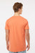 Tultex 202 Mens Fine Jersey Short Sleeve Crewneck T-Shirt Coral Orange Model Back