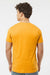 Tultex 202 Mens Fine Jersey Short Sleeve Crewneck T-Shirt Gold Model Back