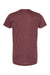 Tultex 202 Mens Fine Jersey Short Sleeve Crewneck T-Shirt Heather Burgundy Flat Back