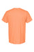 Tultex 202 Mens Fine Jersey Short Sleeve Crewneck T-Shirt Heather Cantaloupe Orange Flat Back