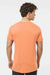 Tultex 202 Mens Fine Jersey Short Sleeve Crewneck T-Shirt Heather Cantaloupe Orange Model Back