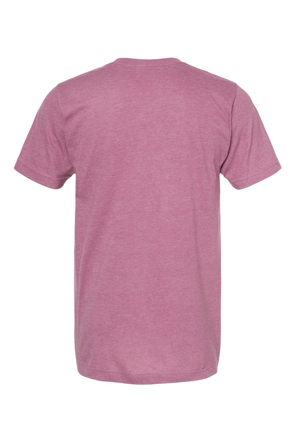 Tultex 202 Mens Fine Jersey Short Sleeve Crewneck T-Shirt Heather Cassis Pink Flat Back