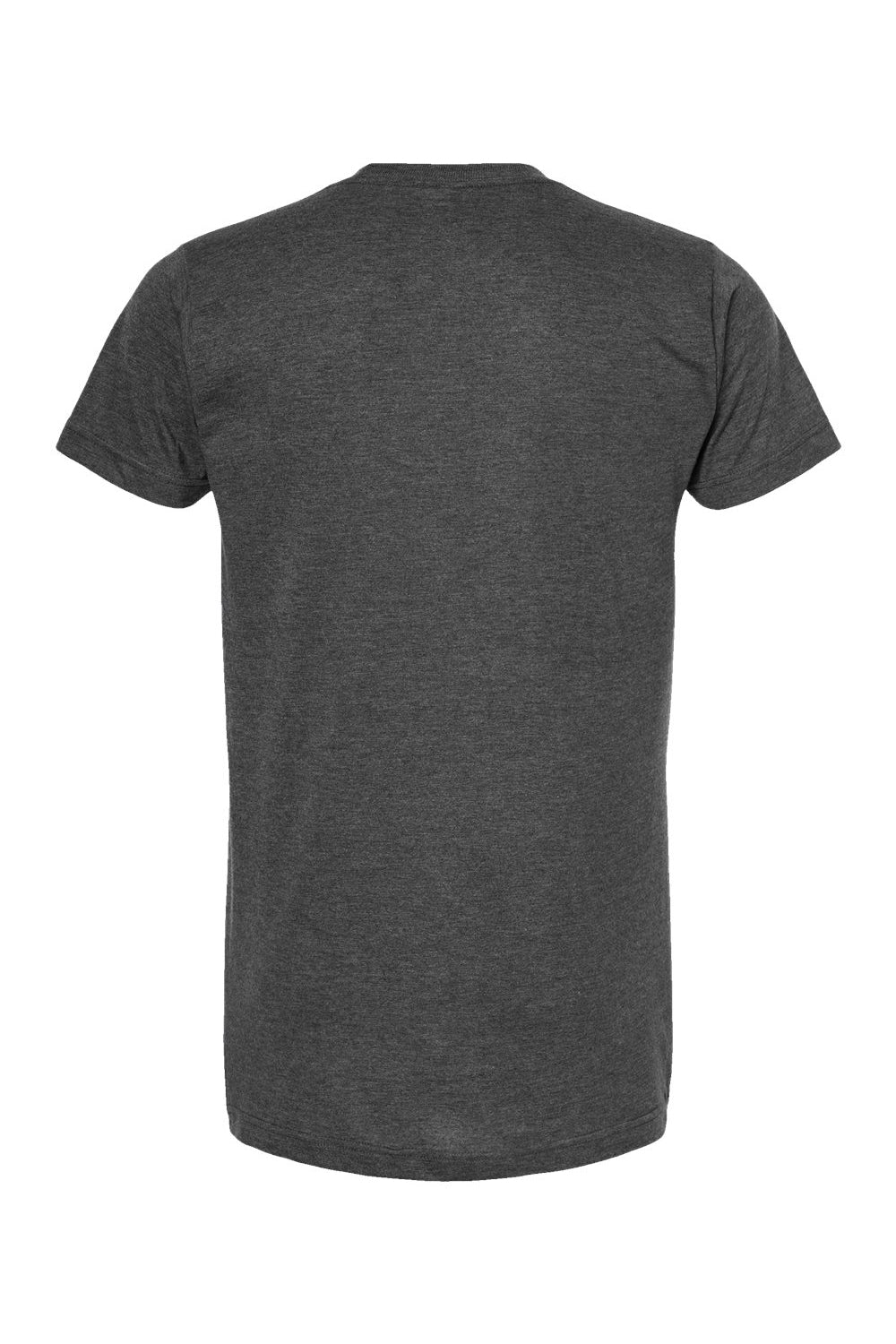 Tultex 202 Mens Fine Jersey Short Sleeve Crewneck T-Shirt Heather Charcoal Grey Flat Back